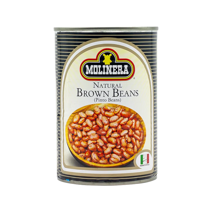 Molinera Natural Brown Beans 400g | Ready-to-Eat Brown Beans | High-Fiber & Protein-Rich