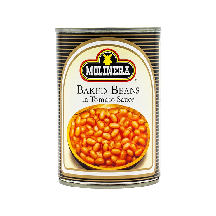 Molinera Baked Beans in Tomato Sauce 400g | Ready-to-Eat Beans in Rich Tomato Sauce