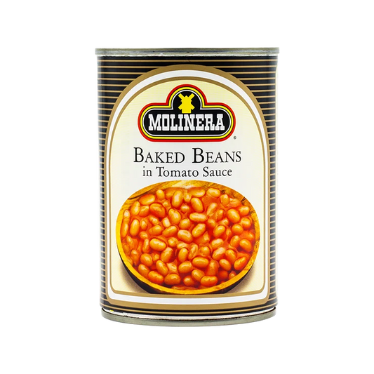 Molinera Baked Beans in Tomato Sauce 400g | Ready-to-Eat Beans in Rich Tomato Sauce
