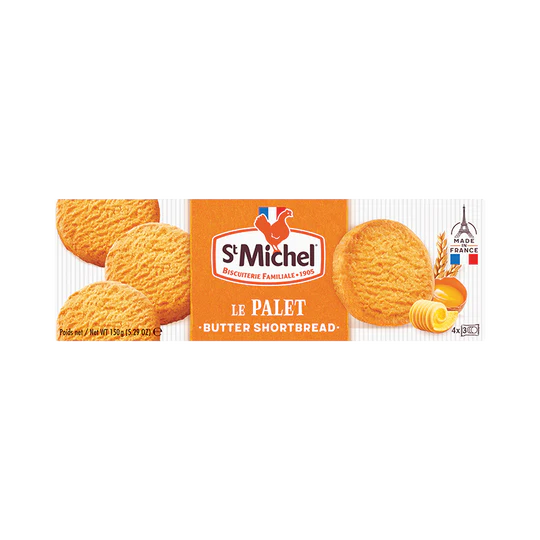 St. Michel Palets – Butter Shortbread Cookies (150g)  St. Michel Palets Butter Shortbread Cookies